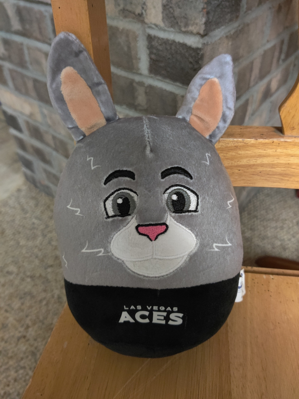 Gray Bunny Plush Stuffed Animal Las Vegas Aces WNBA